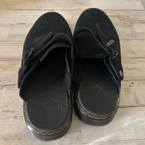 Dr. Martens Black Suede Mules - Picture 8 of 10